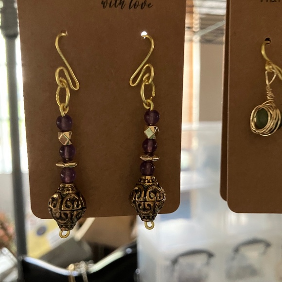 AMETHYST EARRINGS - Picture 1 of 1